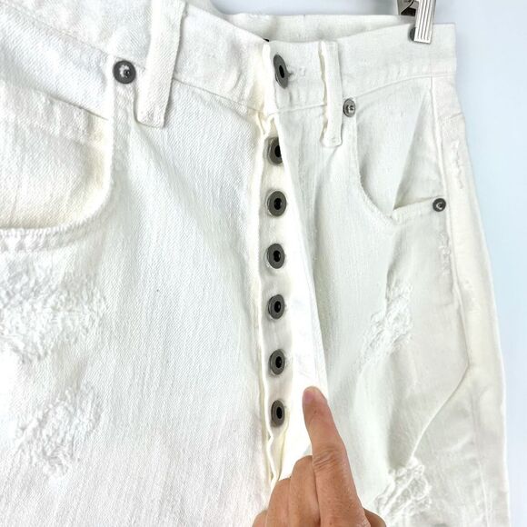 RAIF Adelberg High Rise Bermuda Cut-Off Shorts 31 - Picture 7 of 7